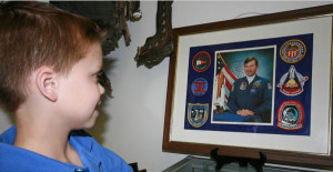 Child Visiting American Space Museum