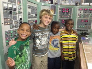 Children visit the museum