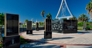 Space Shuttle Monument Aerial View - Space View Park - Titusville Florida