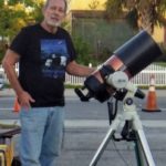 Mark Marquette with his telescope