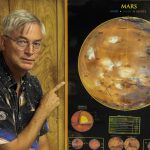 Dr. Ken Kremer with Mars Poster