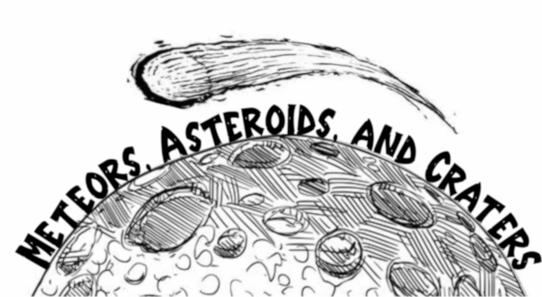 Meteors, Comets, Asteroids and Craters Sketch