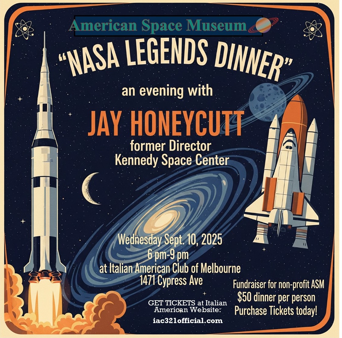NASA Legends Dinner features Jay Honeycutt