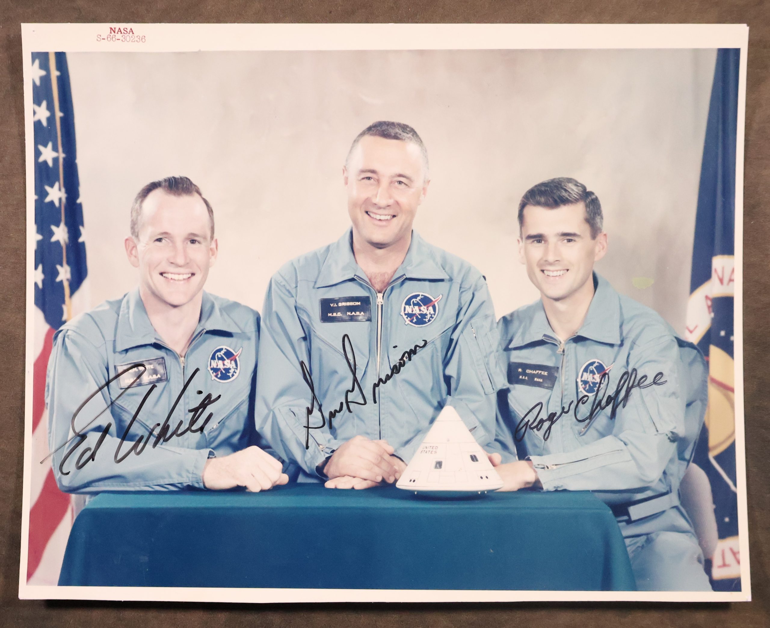 Original Apollo 1 Crew Signed Photo
