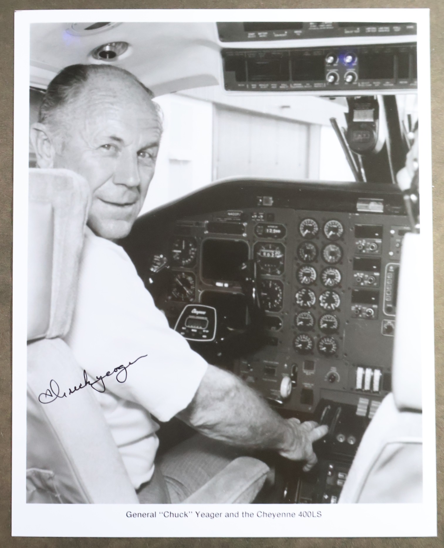 Test Pilot Chuck Yeager Signed Photograph